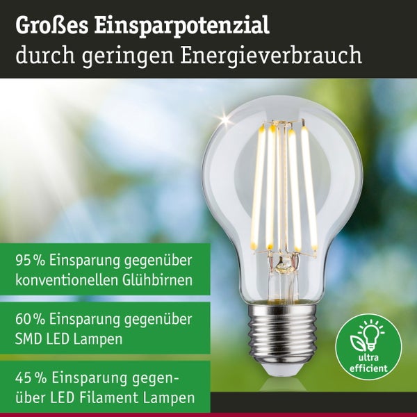 Eco-Line Set LED Birne Filament 230V LED Birne E27 5x525lm 5x2,5W 3000K Klar