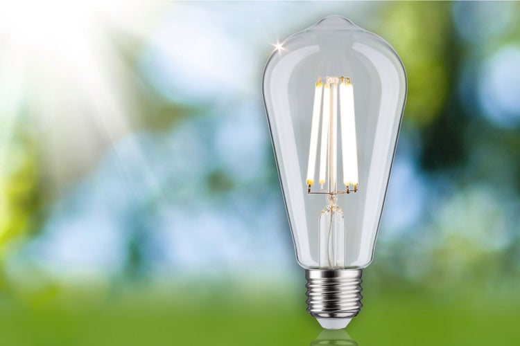 Eco-Line Filament 230V LED Kolben ST64 E27 840lm 4W 3000K Klar