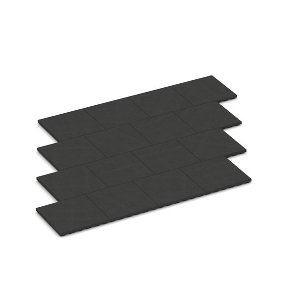 Draufsicht von Dachziegeln aus Bitumen