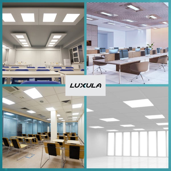LUXULA LED-Panel 120x30cm Deckenleuchte 36W 3600lm Neutralweiß Flimmerfrei UGR<22 für Büro & Arbeitsräume