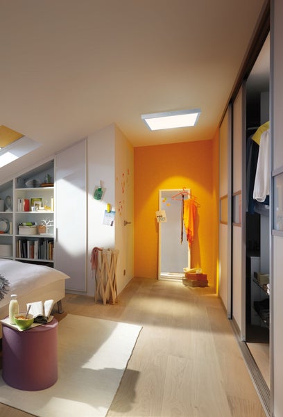 LED Panel Lunar eckig 600x600mm 25W 2100lm 3000K Chrom matt