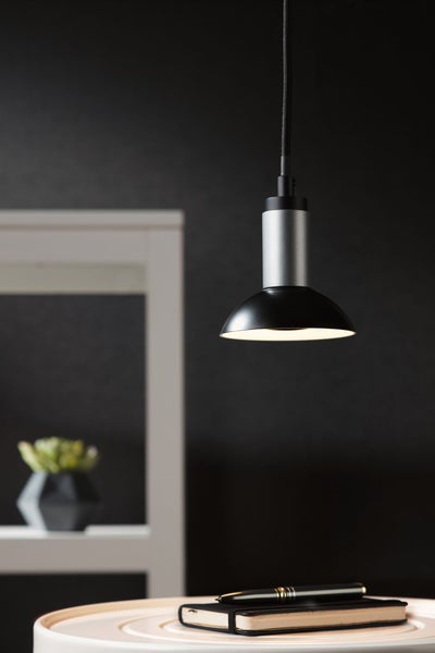 Neordic Pendelleuchte Runa GU10 max. 20W Schwarz, Anthrazit dimmbar