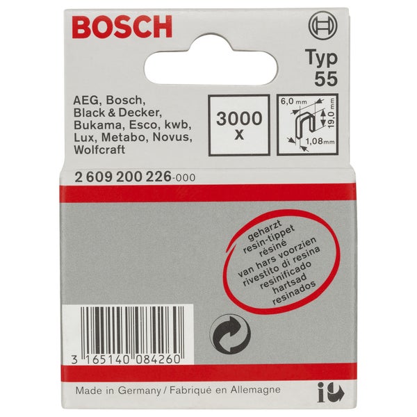 Bosch Typ 55 Klammern, 3000 Stück