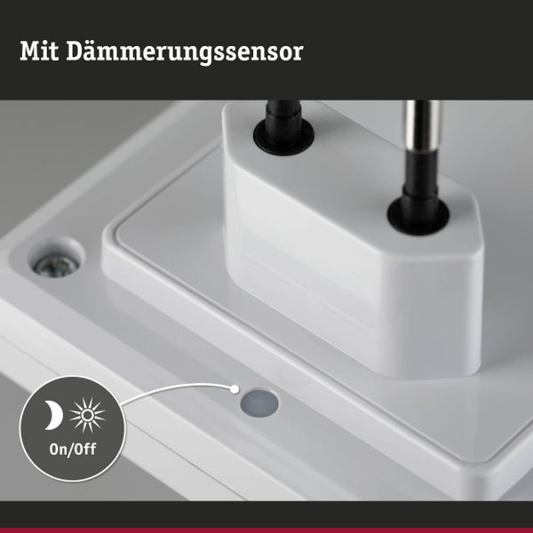 Nachtlicht Esby mit Dämmerungssensor eckig 3000K 0,7lm