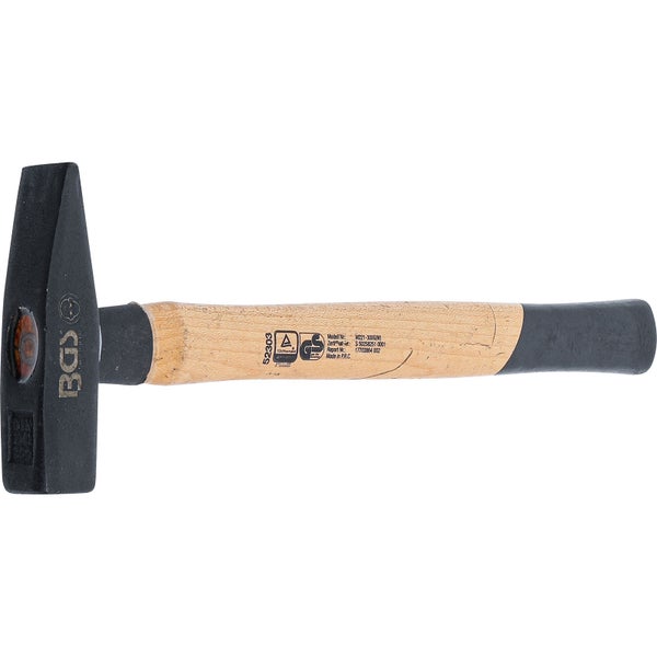 BGS Technic Schlosserhammer mit Holzstiel