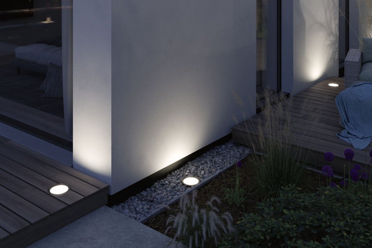 LED Wandfluter Ocos IP67 177mm 3000K 6,2W 190lm 230V 75° Anthrazit Metall