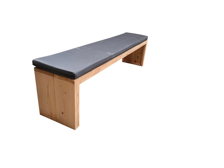 Wood4you - Gartenbank Amsterdam - Douglasie - 140L x 40H x 38T cm - inklusive Polster