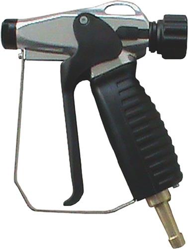 Ausblaspistole mit ergonomischem Handgriff zur Reinigung und Trocknung von Werkstücken mit Druckluft