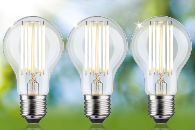 Eco-Line Filament 230V LED Birne E27 3er-Set 1055lm 5W 3000K Klar