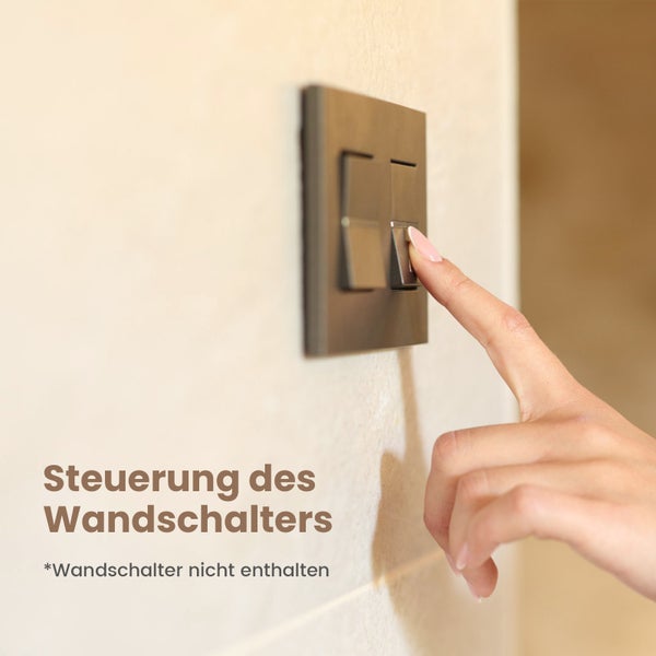 EMKE Badspiegel mit Beleuchtung 120 x 60 cm, Kaltweiß, Touch-Schalter, dimmbare Helligkeit, 3x Vergrößerung, rostfreier Spiegel, IP44, für Bad