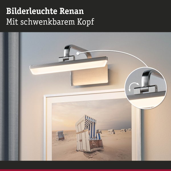 LED Bilderleuchte Renan 3000K 450lm 230V 6W Alu gebürstet