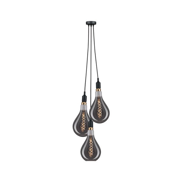Pendelleuchte mit drei tropfenförmigen Lampen