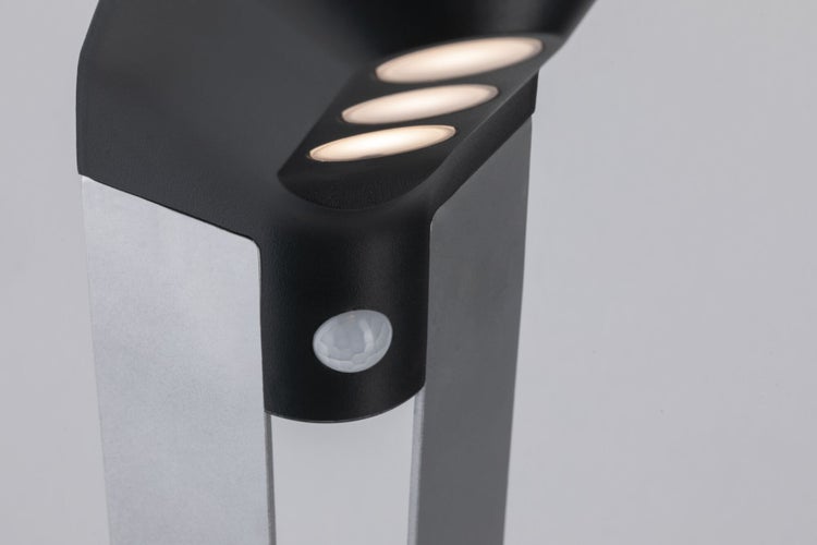 Solar LED Pollerleuchte Soley Bewegungsmelder IP44 3000K 42lm Anthrazit