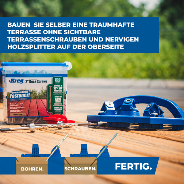 Kreg Bundle Deck Jig Terrassen-Bohrschablone inkl. Schrauben