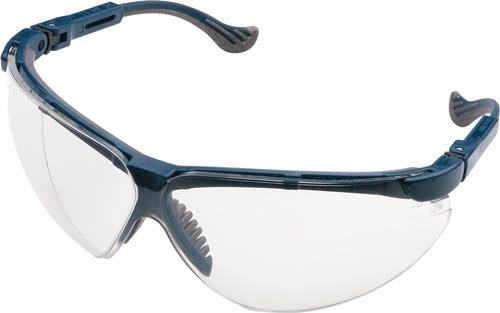 Schutzbrille mit klaren Gläsern und Rahmen