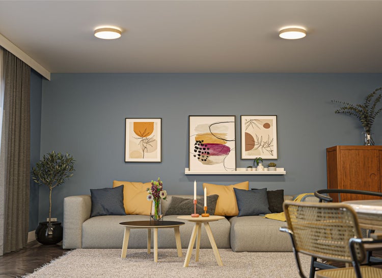 LED Panel Cosara IP44 rund 300mm 15W 1300lm 3000K Beige