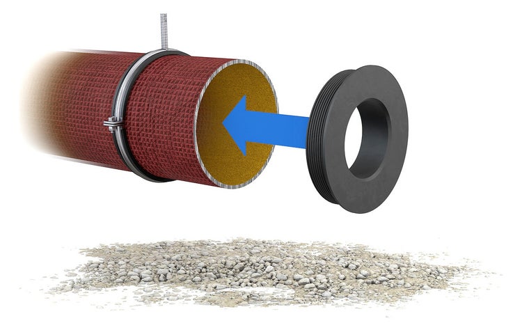 CRASSUS Gummiadapter CGA 123-130 | 102, CRA10008, innenliegender Adapter zur Verbindung und Reduzierung zweier Abwasserrohre von unterschiedlichen Außen- bzw. Innendurchmessern