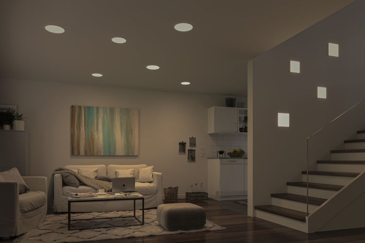 VariFit LED Einbaupanel 3-Step-Dim Veluna IP44 eckig 215x215mm 22W 1700lm 4000K Satin dimmbar