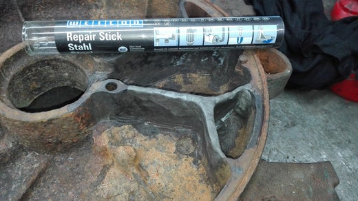 WEICON Repair Stick Stahl|Reparaturknete mit Trinkwasserzulassung|57 g|dunkelgrau