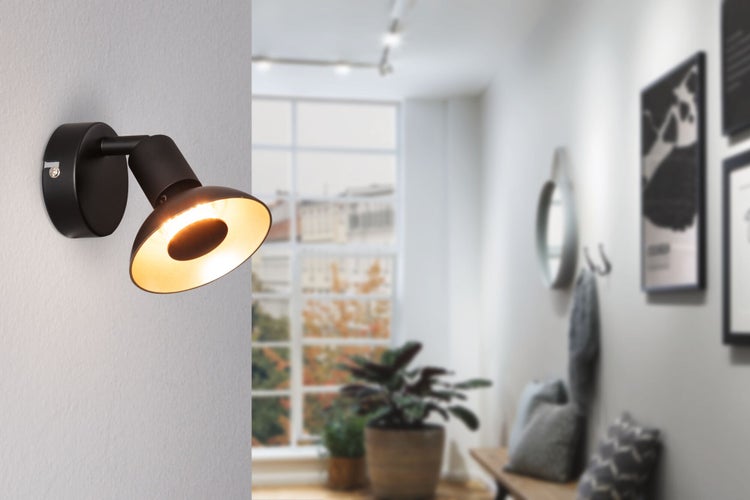 Spotlight Carolina GU10 230V max. 10W dimmbar Schwarz matt
