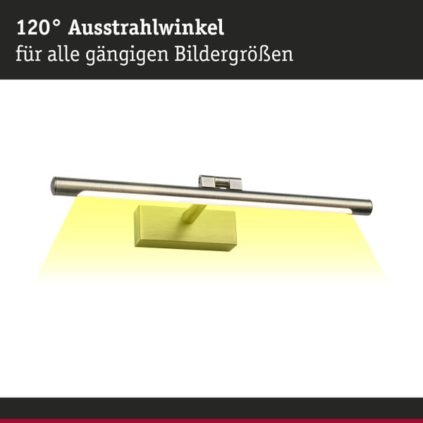 LED Bilderleuchte Mingo 3000K 510lm 230V 9,5W Altmessing