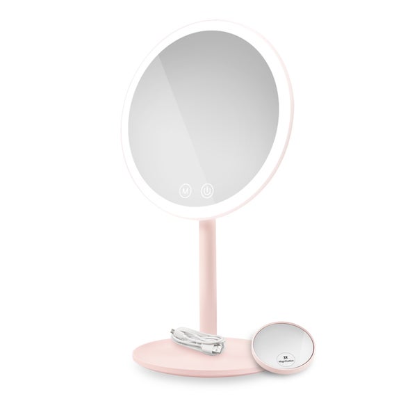 Kosmetikspiegel mit LED-Beleuchtung und Vergrößerungsfunktion