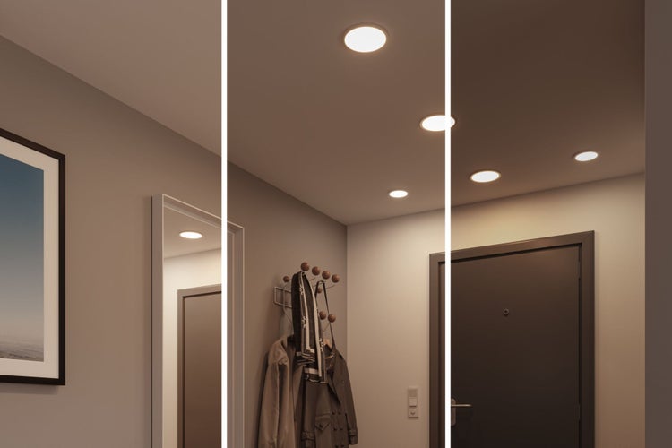 VariFit LED Einbaupanel 3-Step-Dim Areo IP44 rund 175mm 13W 1200lm 4000K Weiß dimmbar