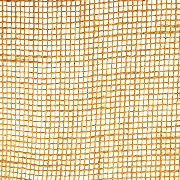 Grobmaschiges Jutegewebe aus Naturfasern mit einer gleichmäßigen Gitterstruktur.