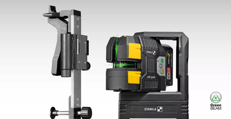 Stabila AKKU Kreuzlinien-Lot-Laser LAX 500 G, 12-V-System, 7-teiliges Set, mit Akku und Ladegerät