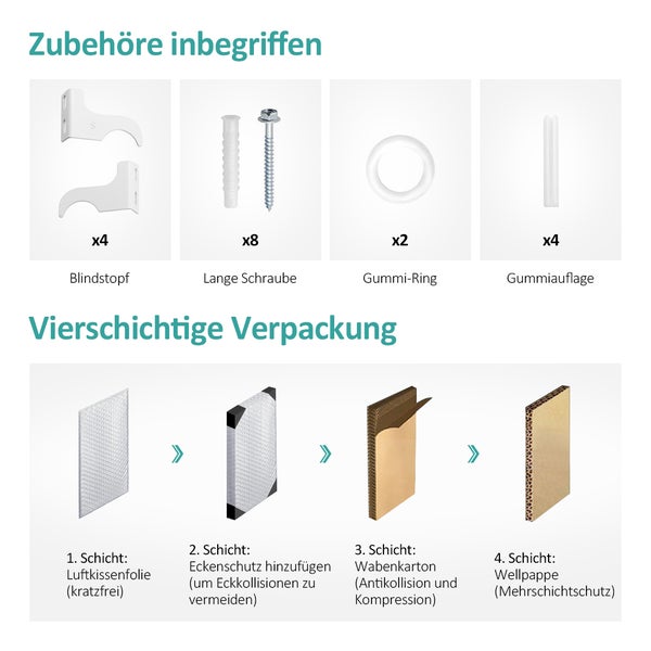 EMKE Badheizkörper 900×240 mm, Designheizkörper, Vertikal, Doppelrohr oval, 373W, Weiß, für Warmwasserbetrieb, für Bad, Zentralanschluss