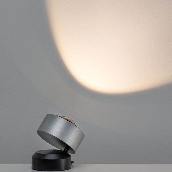 LED Tischleuchte Aldan 2700K 200lm 3,5W Schwarz, Alu gebürstet