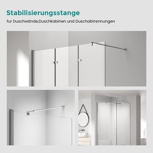 Stabilisierungsstange für Duschwände, Duschkabinen und Duschabtrennungen