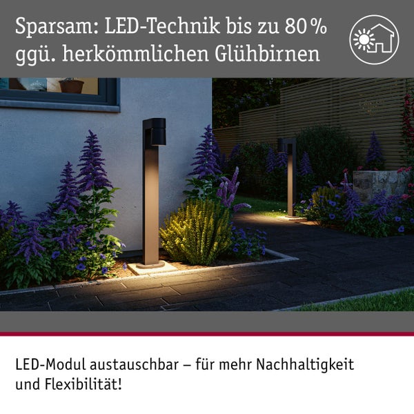 Beleuchtete Gartenlandschaft mit LED Wegeleuchten