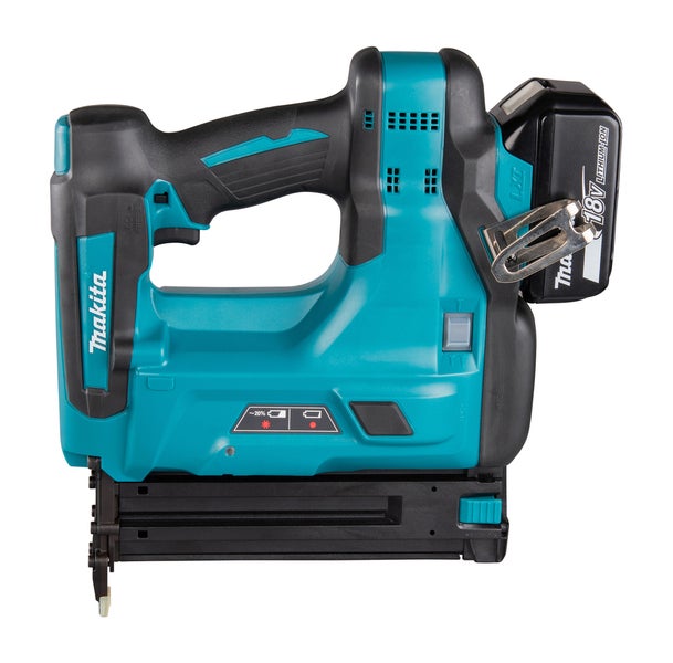Makita Akku Tacker mit 18 Volt LXT Lithium Ionen Akku für präzises Arbeiten.