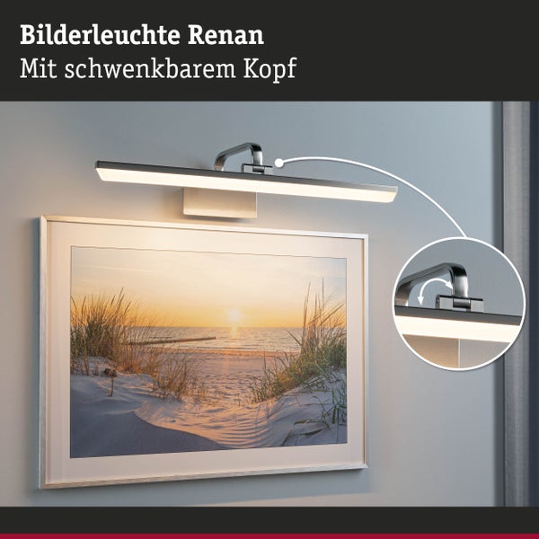 LED Bilderleuchte Renan 3000K 880lm 230V 11W Alu gebürstet