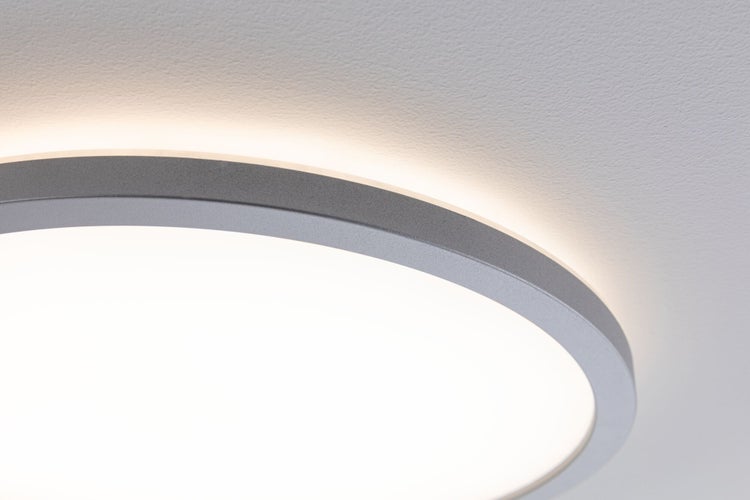 LED Panel 3-Step-Dim Atria Shine Backlight rund 420mm 22W 2300lm 3000K Chrom matt dimmbar