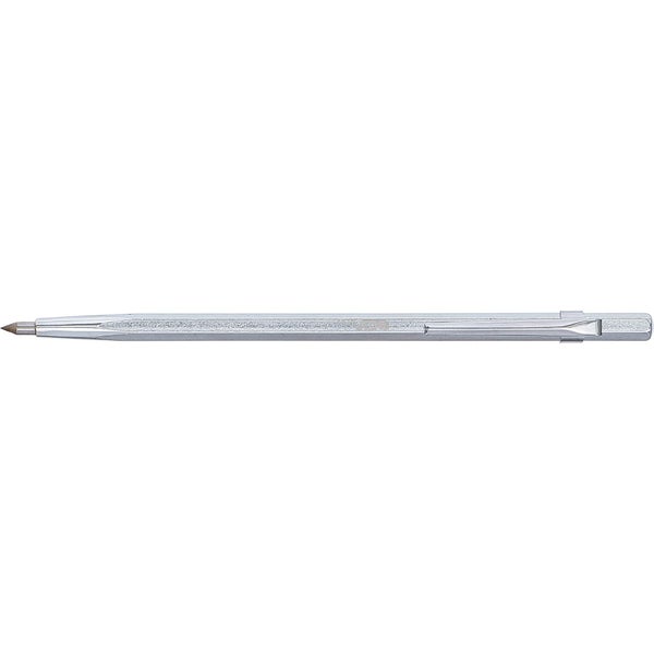 Ein metallischer Anreißstift mit einer feinen Spitze zum Markieren von Materialien.