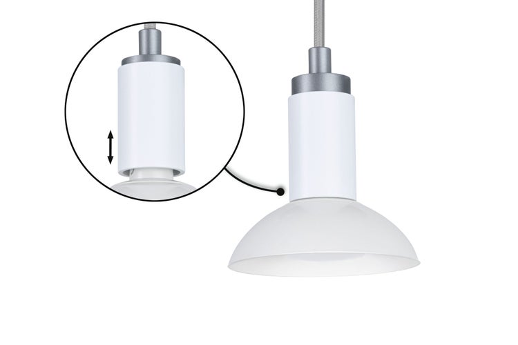 Neordic Pendelleuchte Runa GU10 max. 20W Weiß, Grau dimmbar