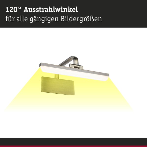 LED Bilderleuchte Renan 3000K 450lm 230V 6W Altmessing