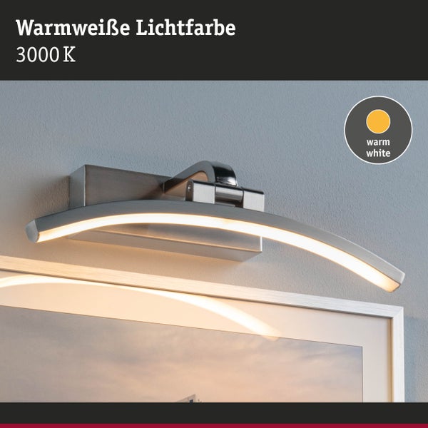 LED Bilderleuchte Bento 3000K 300lm 230V 6W Alu gebürstet