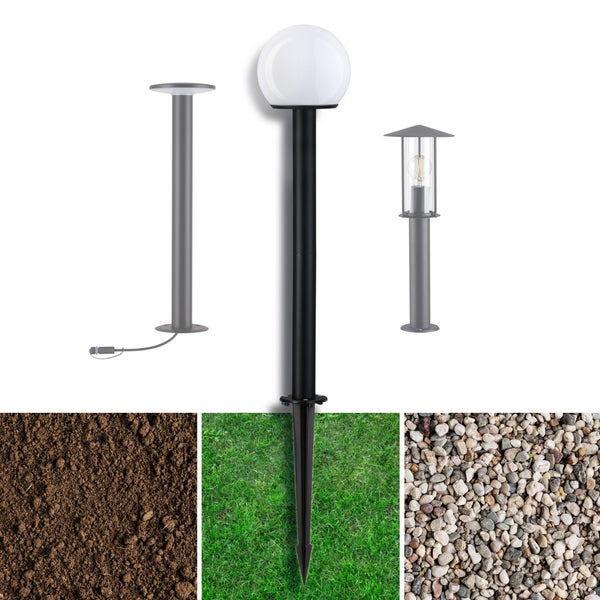 Gartenleuchte mit Erdspieß für den Außenbereich