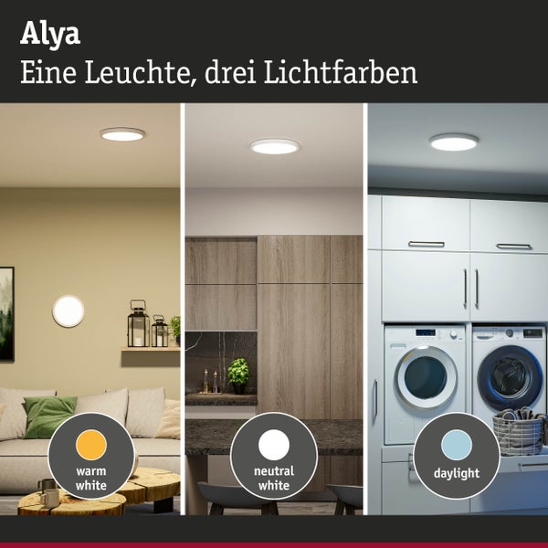 LED Panel Alya rund 300mm 29W 2800lm 3000 - 6500K Weiß