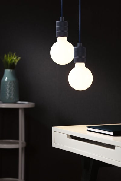 Neordic Pendelleuchte Tilla E27 max. 60W Nachtblau dimmbar Metall