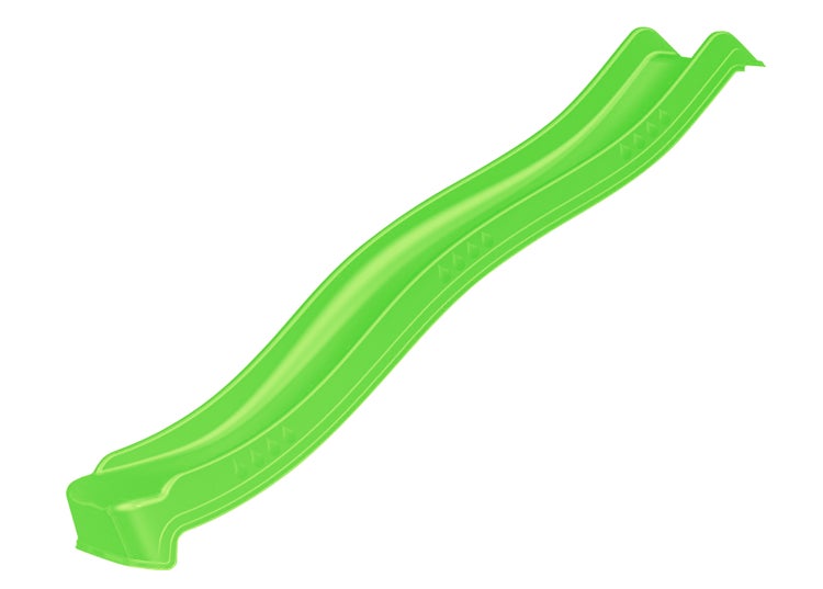 Grüne Kinderrutsche für den Garten