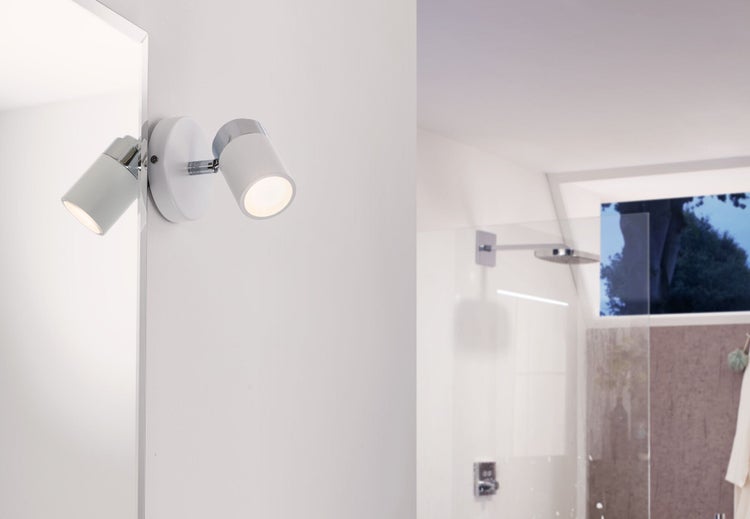 Spotlight Zyli IP44 GU10 230V max. 10W dimmbar Weiß, Chrom