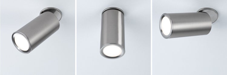 LED Einbauleuchte 3-Step-Dim Turnal rund 60mm 90° Coin 6W 470lm 230V dimmbar 2700K Eisen gebürstet
