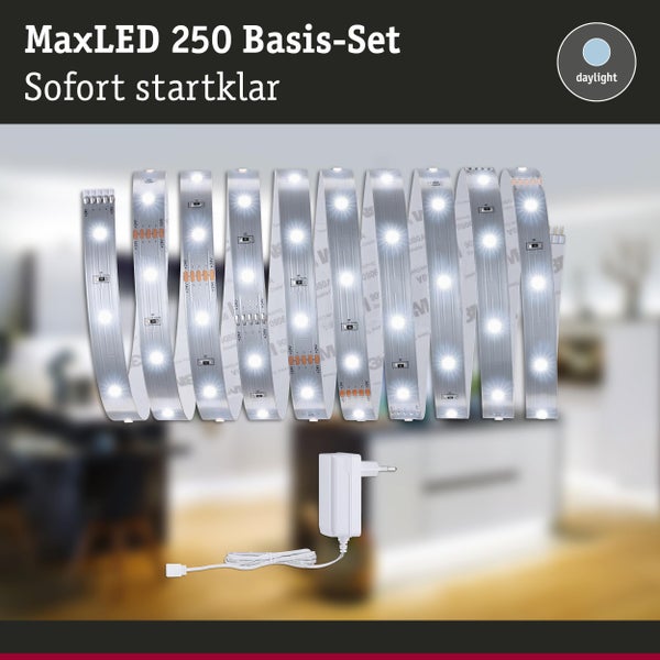 MaxLED 250 Basisset mit LED Streifen und Netzteil