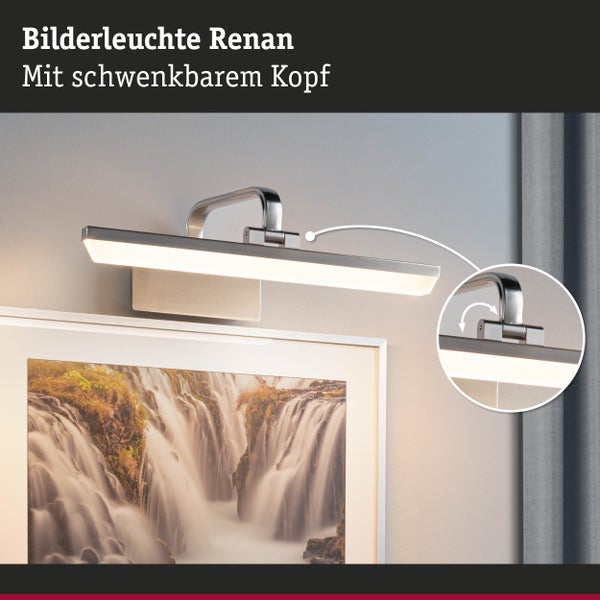 LED Bilderleuchte Renan 3000K 600lm 230V 9,5W Alu gebürstet