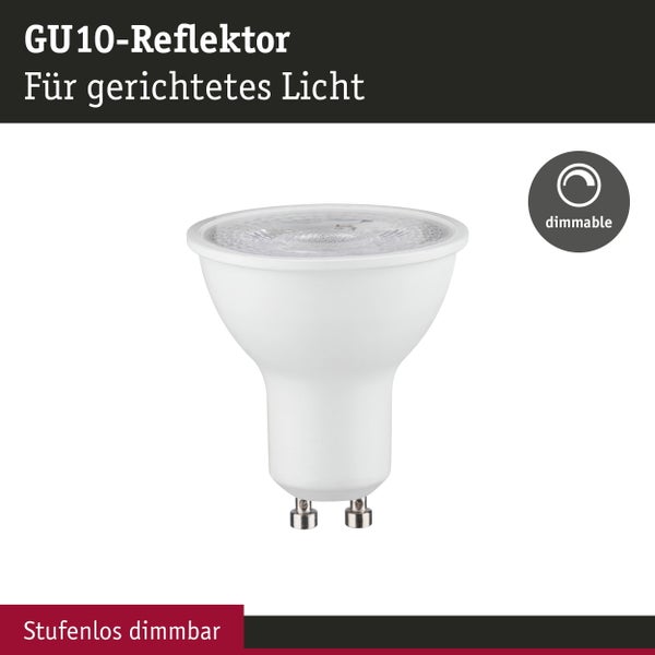 Dimmbares GU10-Reflektor-Leuchtmittel für gerichtetes Licht.