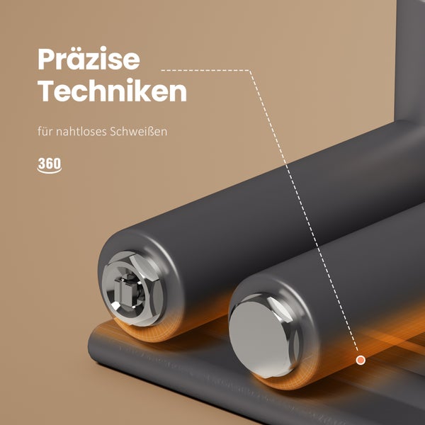EMKE Badheizkörper Flach 1599x600 mm Anthrazit, Handtuchheizkörper, Handtuchwärmer für Badezimmer, Handtuchtrockner, Panel Handtuchhalter Seitenanschluss für Wasser 958W